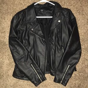 Wet Seal Faux Leather Jacket